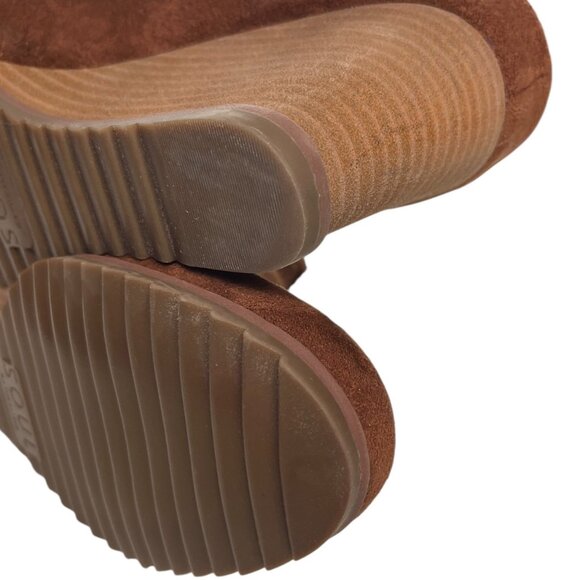 SOUL Naturalizer Haley Mule Wedge Shoes Fabric Upper Chestnut Color Size 9 M - Picture 11 of 16
